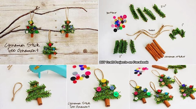 DIY Cinnamon Stick Tree Ornaments